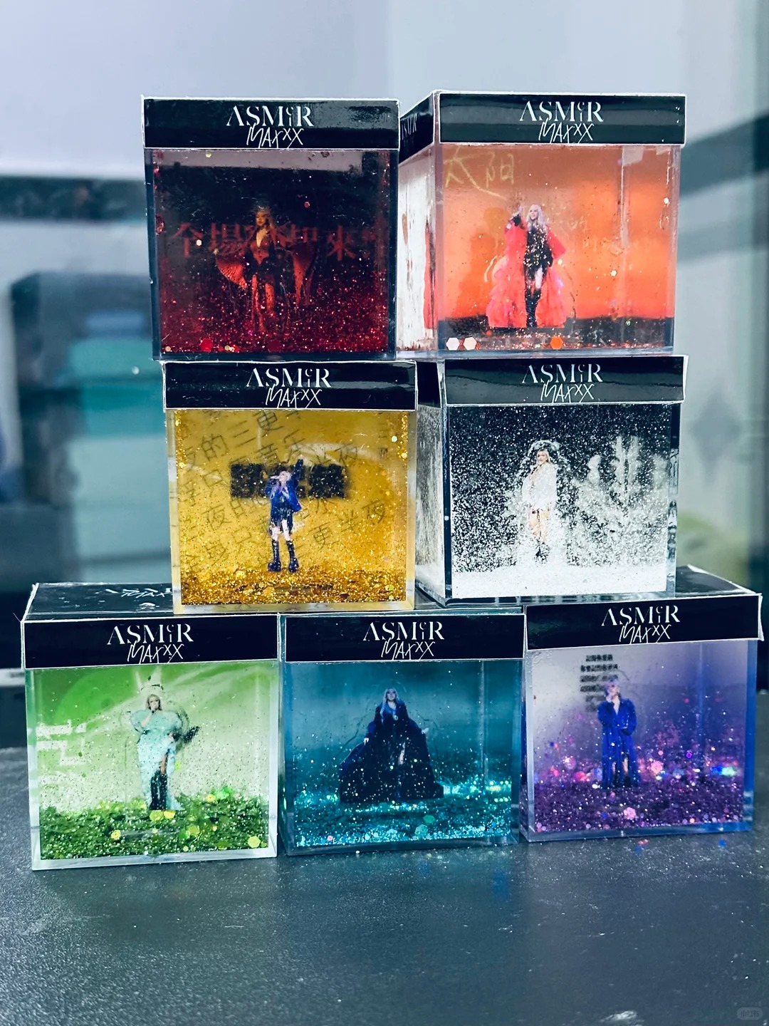Idol fan support - acrylic liquid stage custom