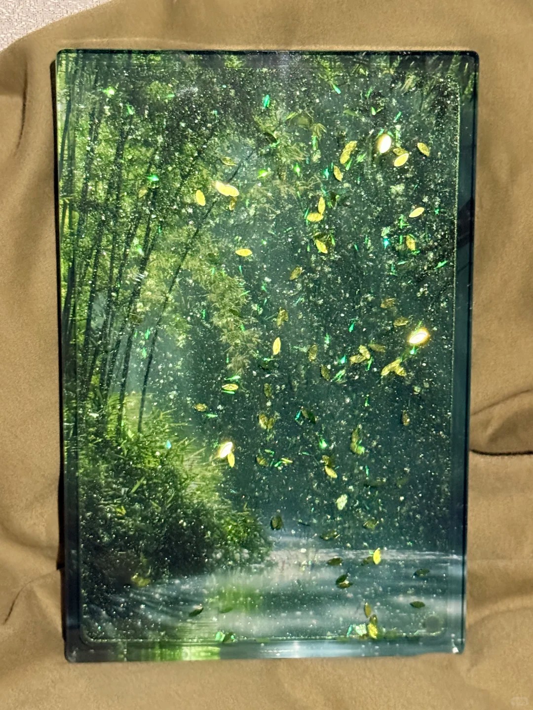 Light and Shadow Flowing Hemp · The Beauty of Harmony Natural Scenery Acrylic Quicksand Brick