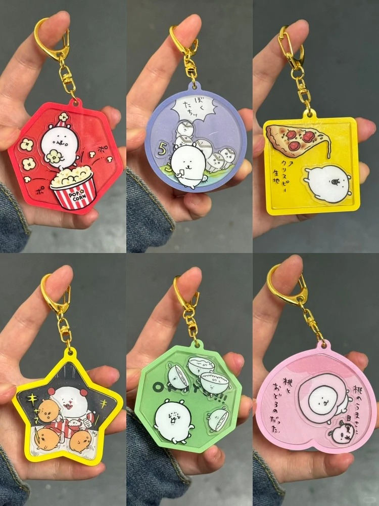 Acrylic wobble pendant | Custom-made from your image · Chibi nodding figurine