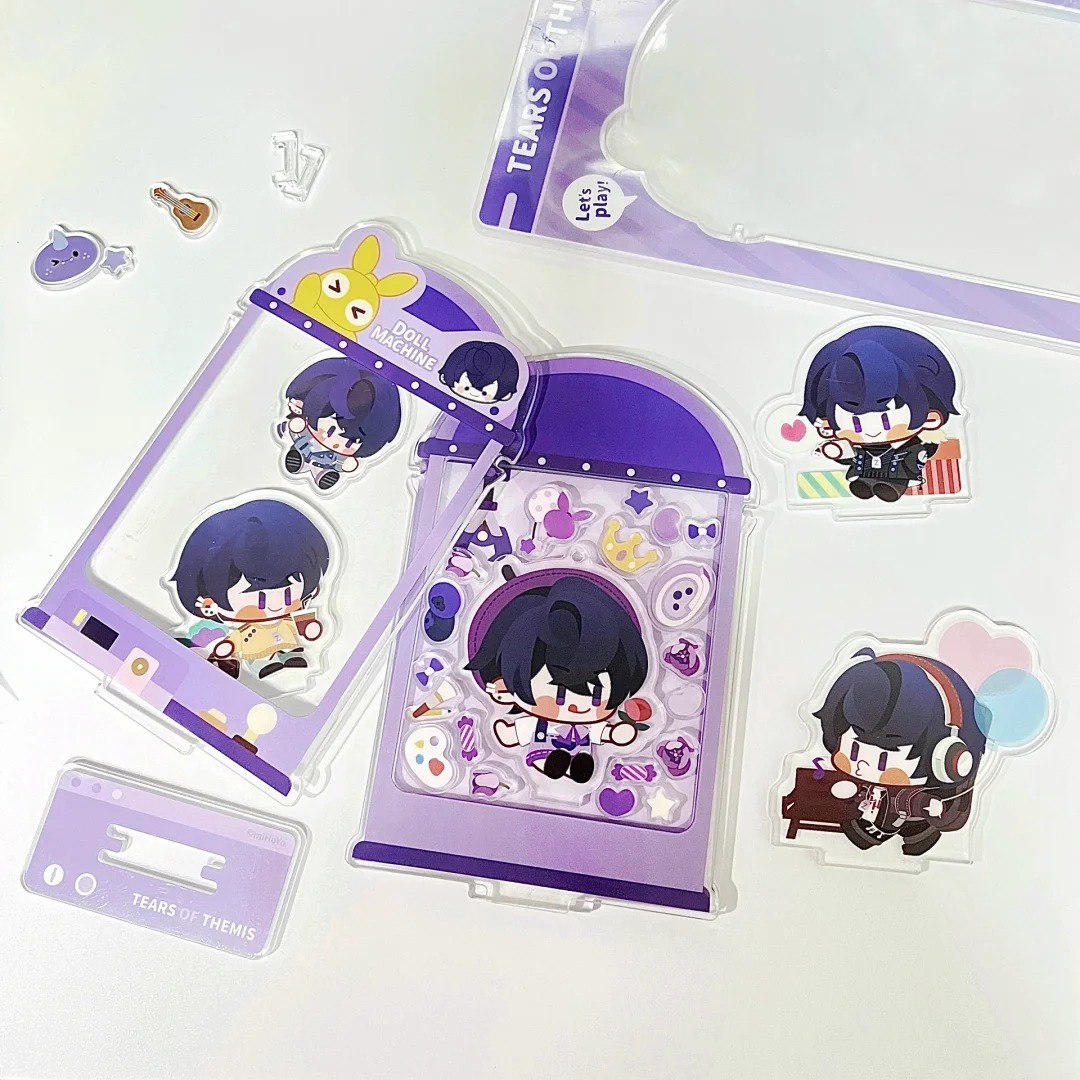 Acrylic wobble toy | Custom with your image · Chibi nodding figurine · Desktop stress-relief gadget