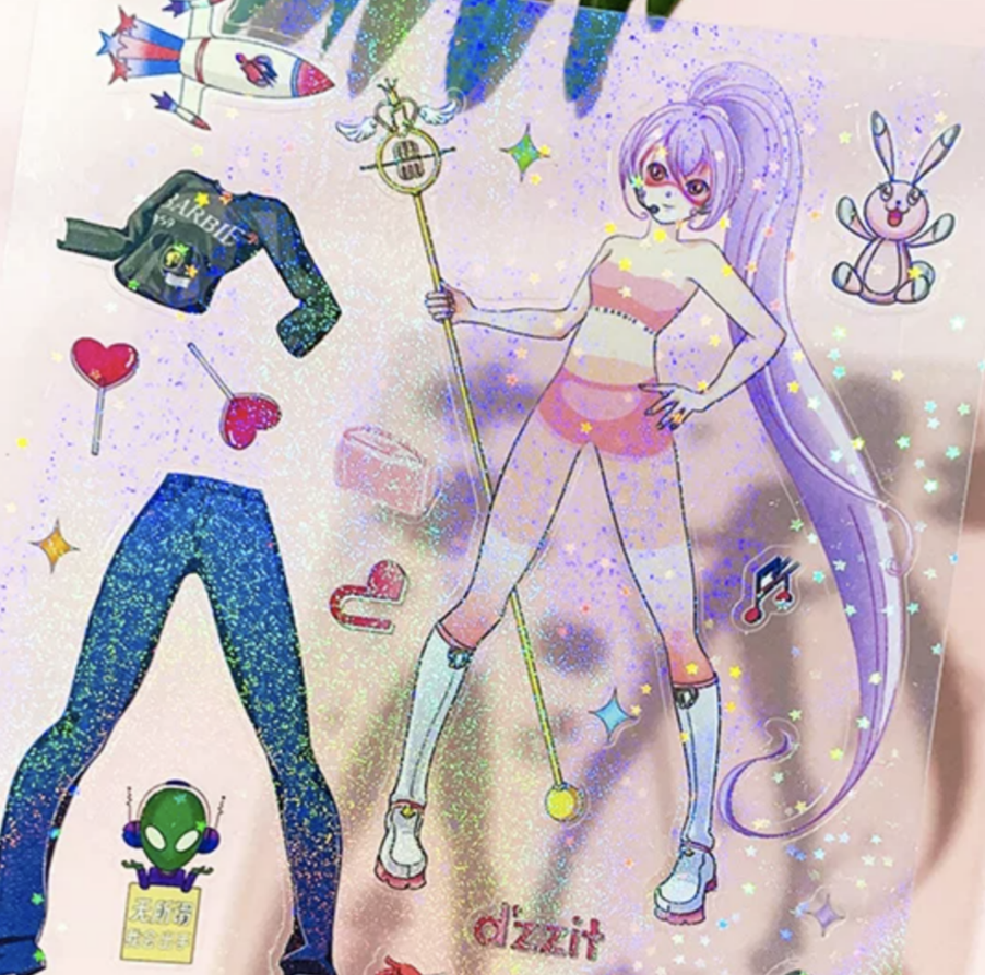 PVC/PET透明贴纸