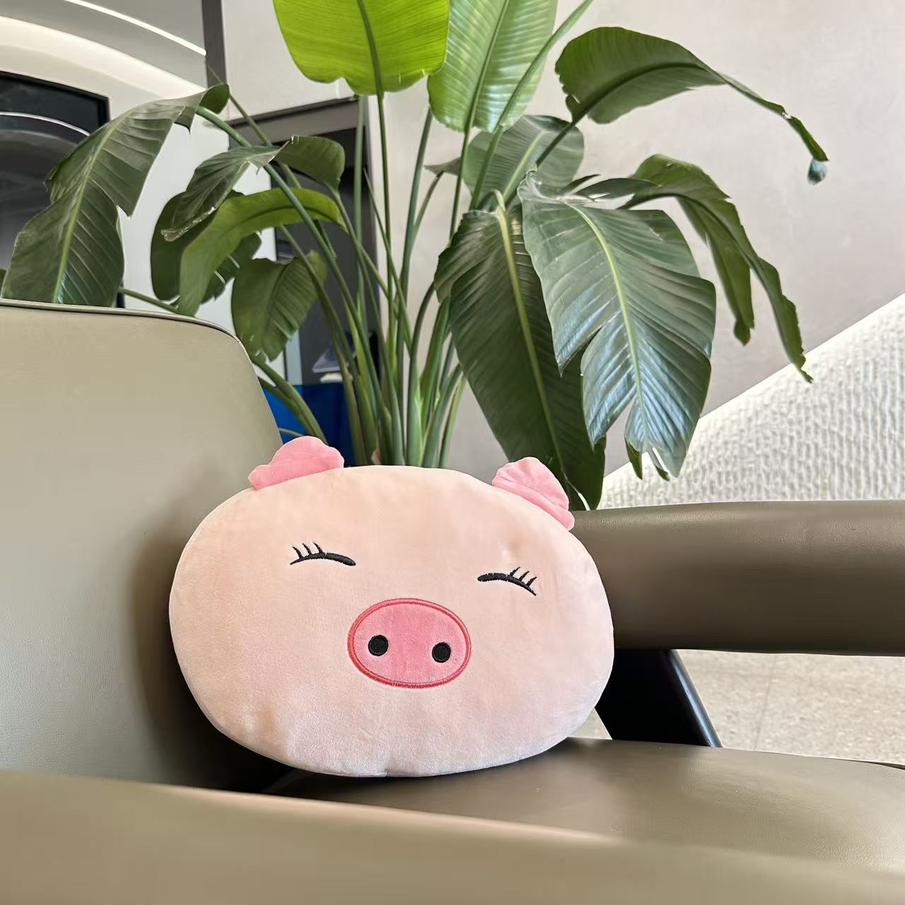 Little pig throw pillow.