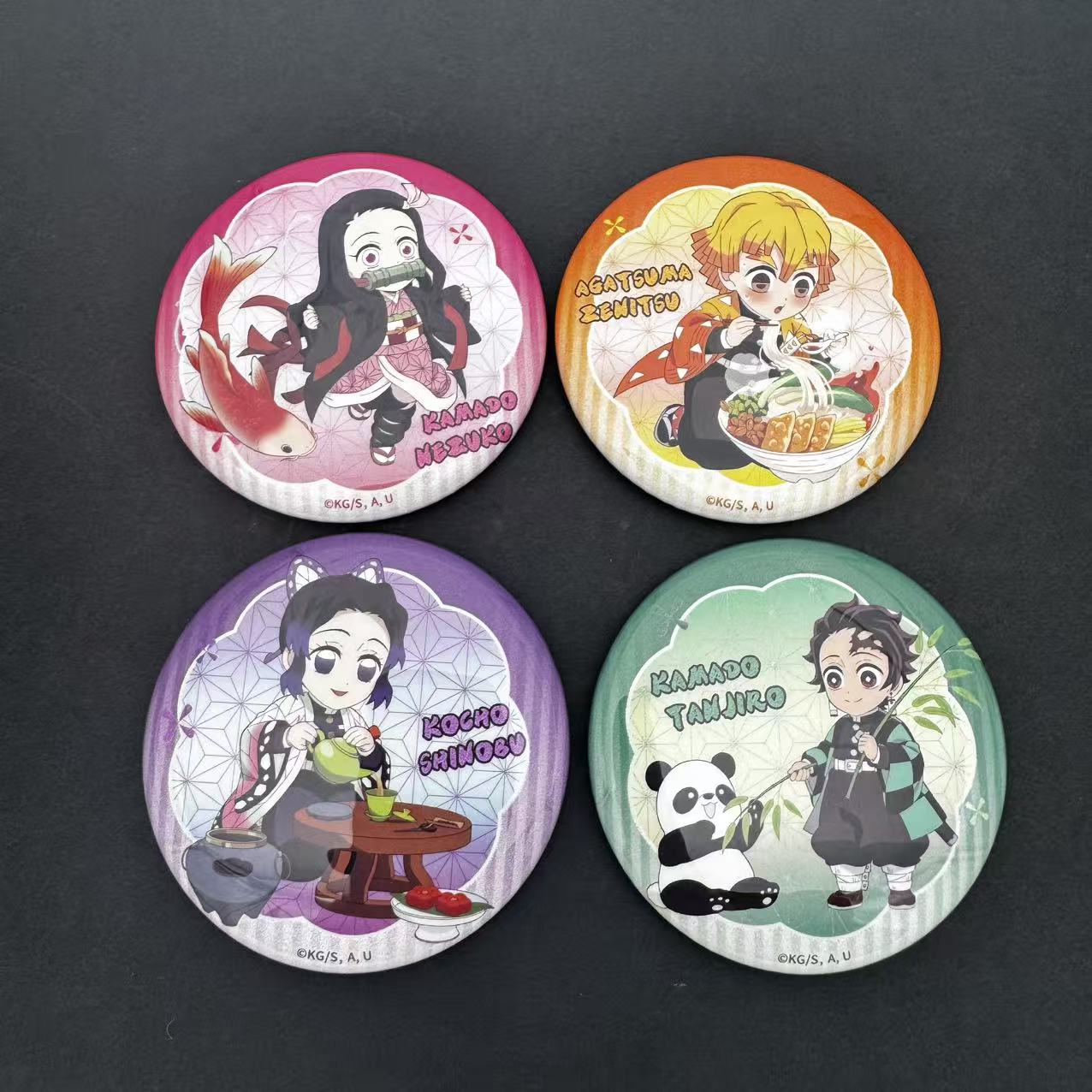 鬼滅の刃-ブリキ製ダブルフラッシュバッジ