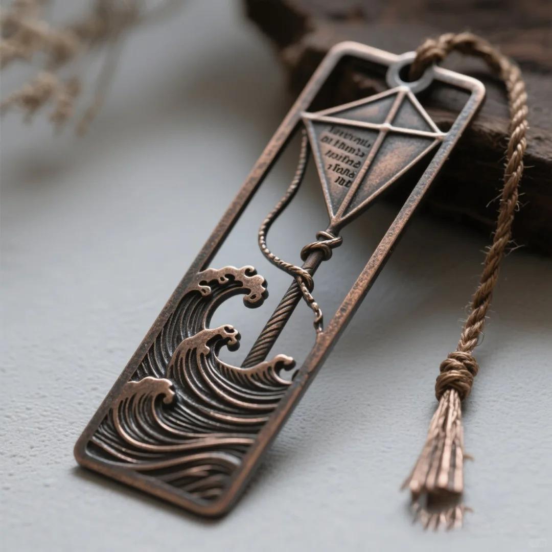 Vintage distressed alloy bookmark | Chinese classical hollowed-out metal bookmark | Creative gift with custom engraving | Museum cultural creative counterpart