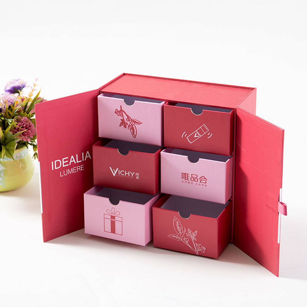 Double-door drawer gift box