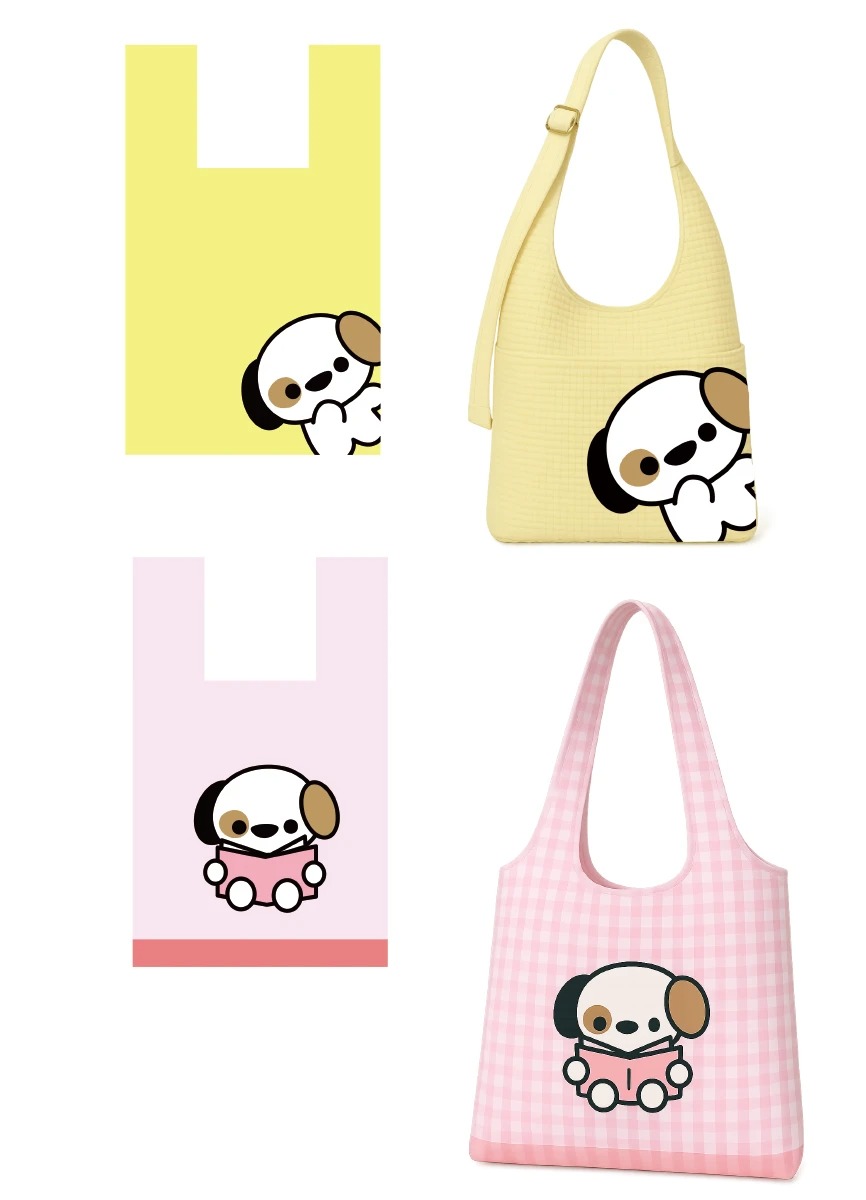 Cartoon puppy shoulder bag