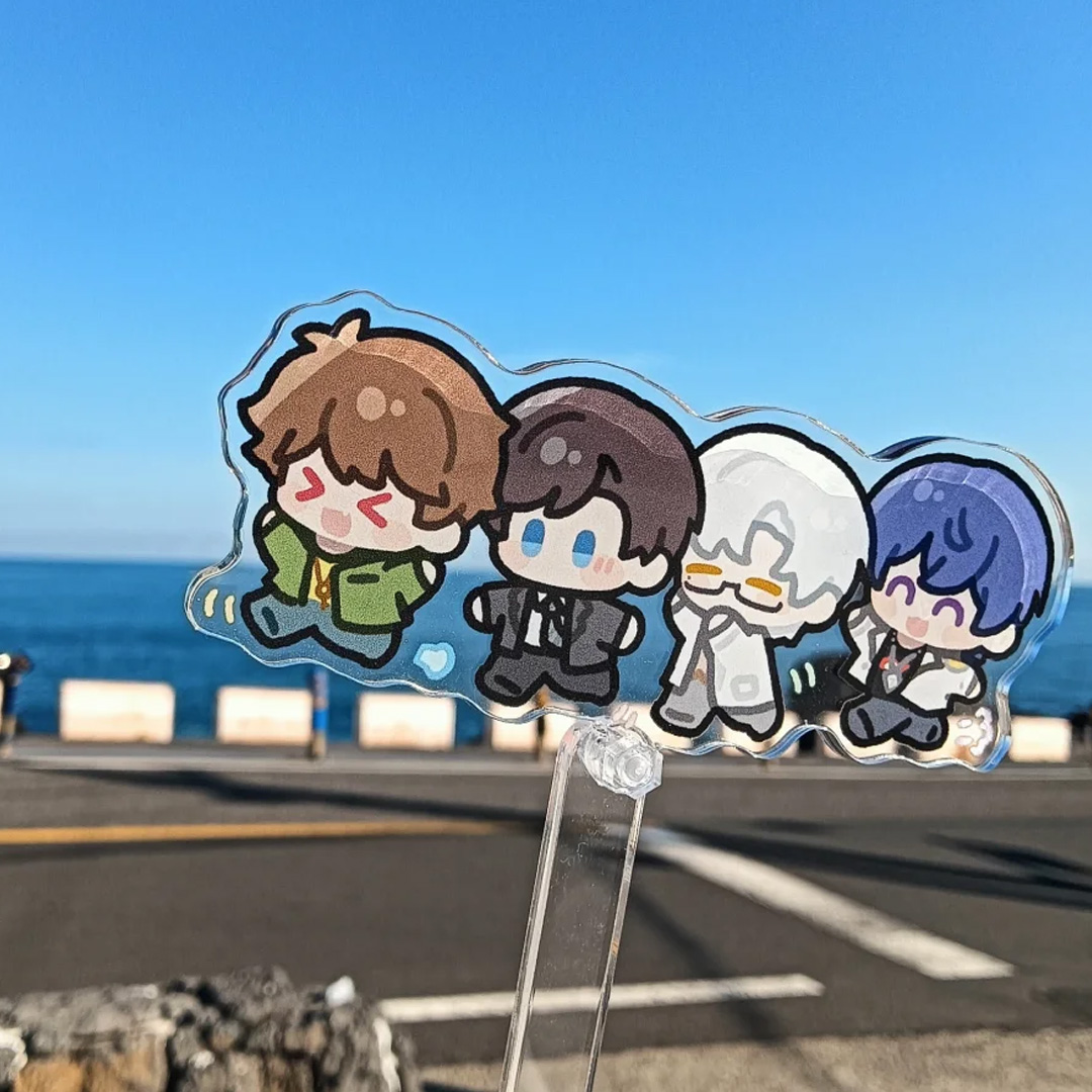 未定事件簿夏左莫陆四人亚克力打卡棒