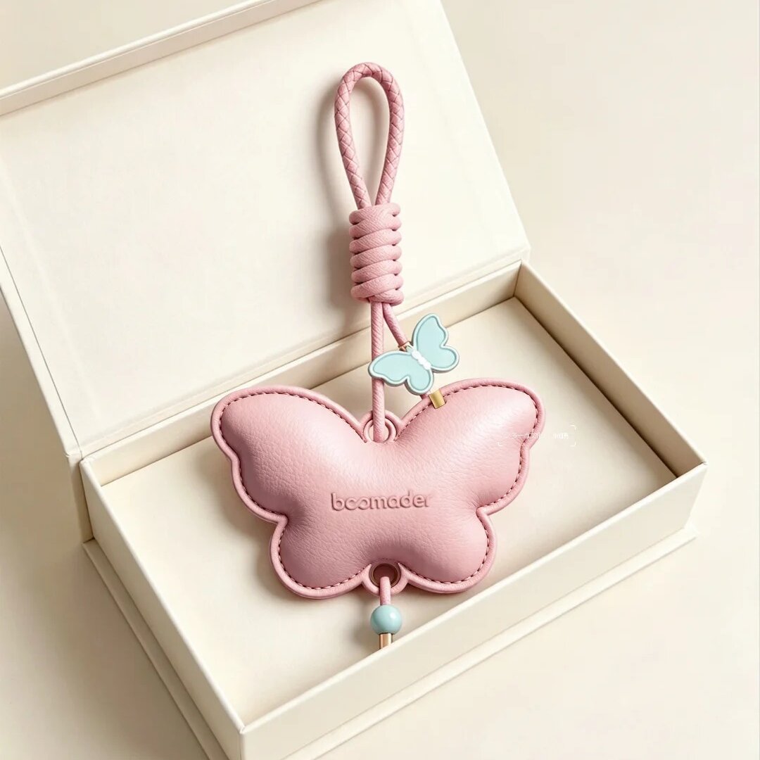 Leather Butterfly Charm