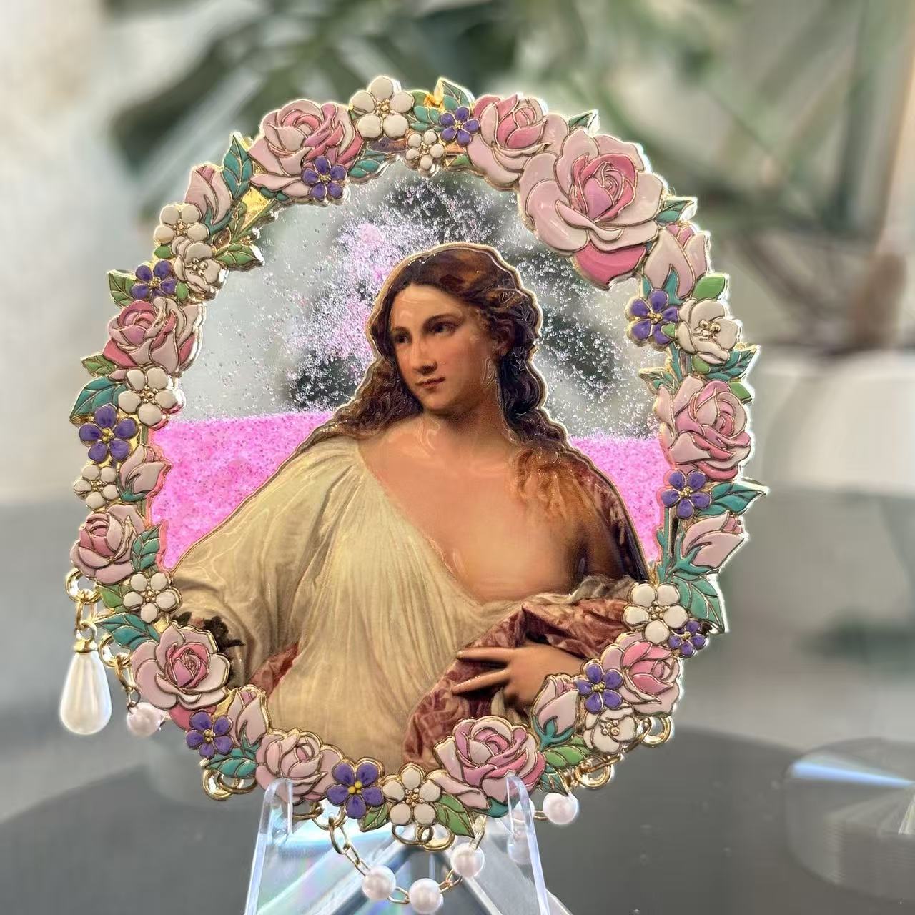 Refrigerator Magnet -- Flowery Charm
