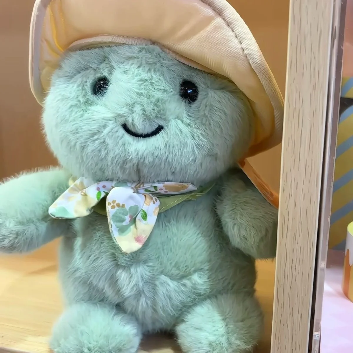 Close-up photo of plush toy details
