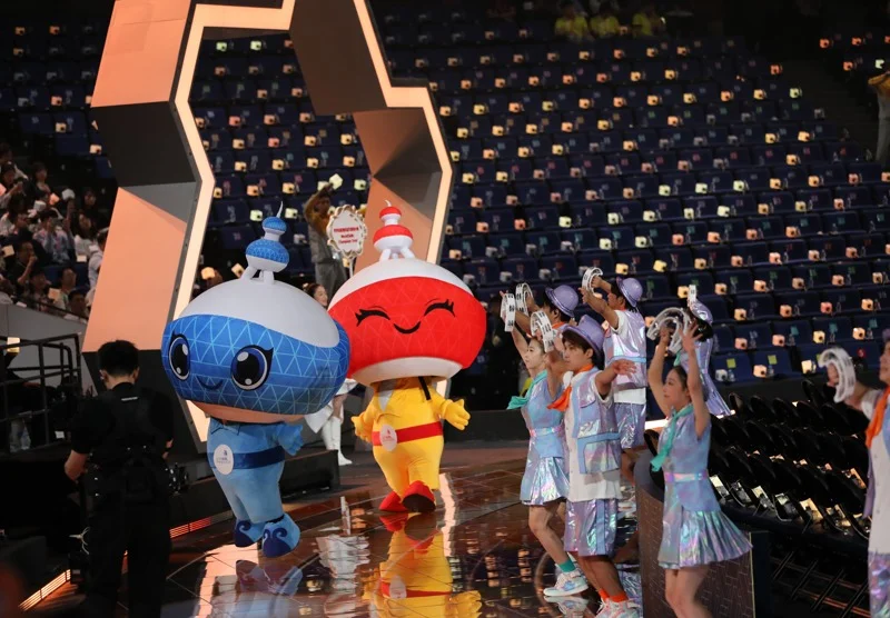 WorldSkills mascots take the stage at the opening ceremony