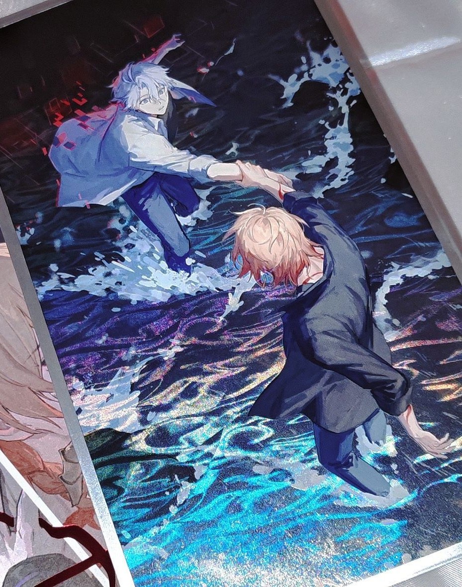 Photo of anime illustration merch cards