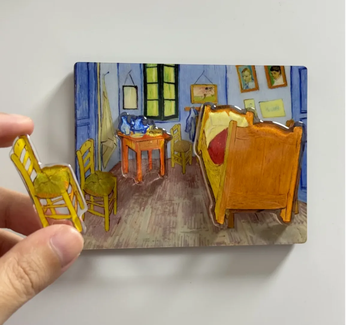 Acrylic refrigerator magnet