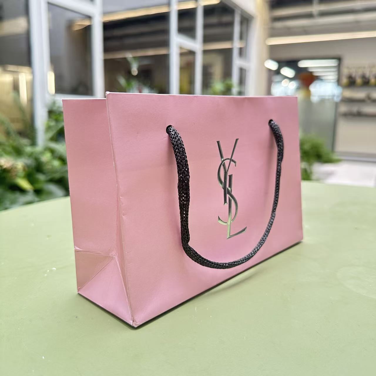 YSL pink手提包